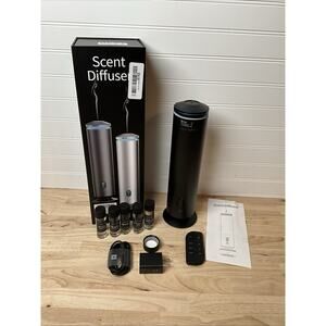 Scent Diffuser BD900 Black Remote Control Waterless Essential Oil W/ Fragrances